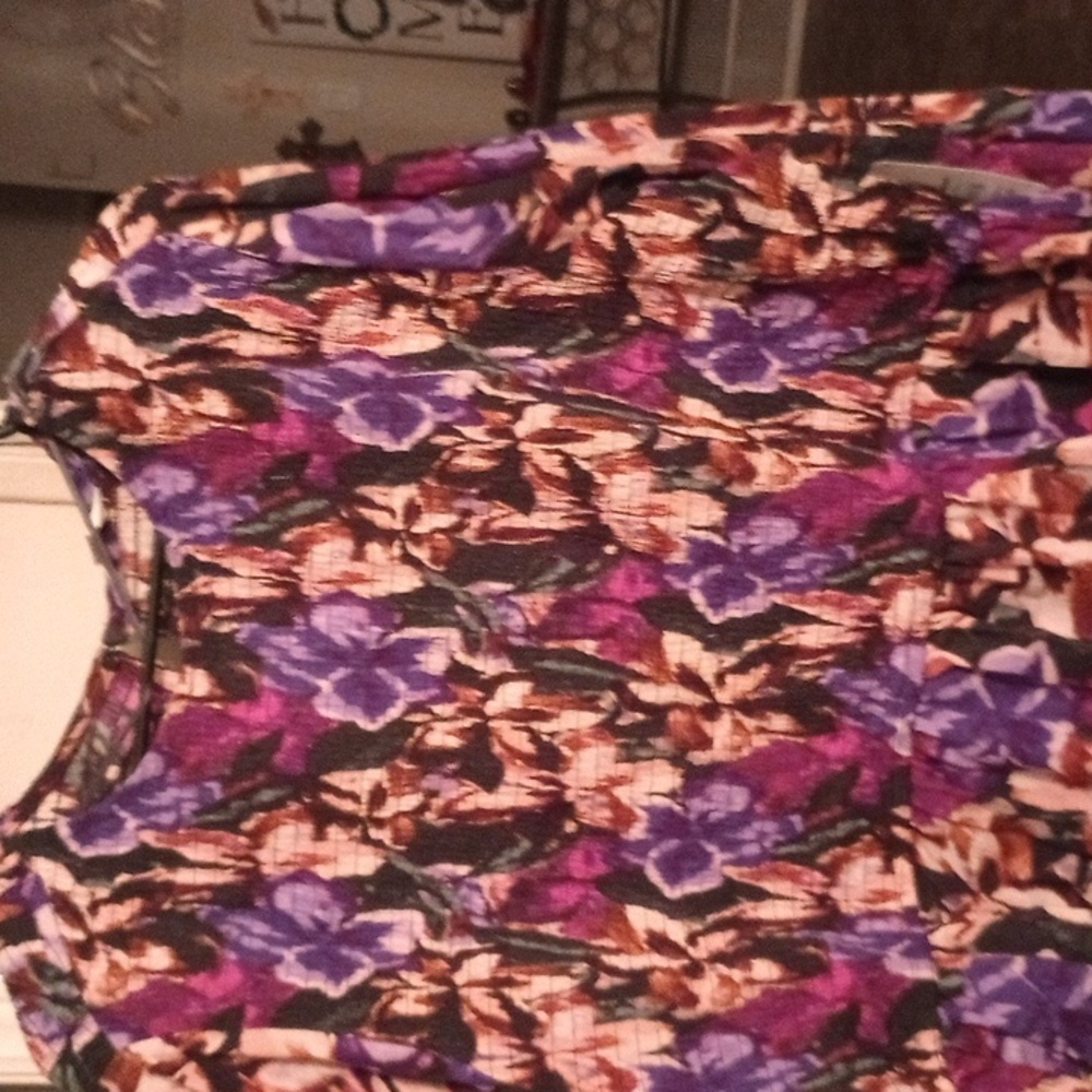 Terra & Sky Tiered Maxi Dress Sz 3XL